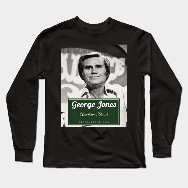 George Jones Long Sleeve T-Shirt by chelinbroga